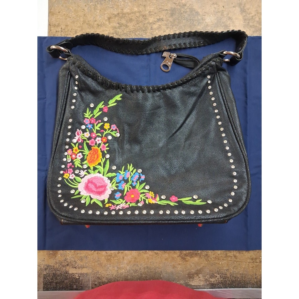Awesome Montana West Embroidered, Rhinestones Womens Purse